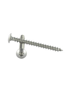 Schroeven scharnier 7X70 bedraad op 54 TORX T30 RVS A2