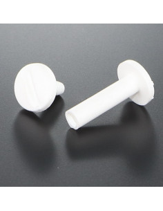 Schroef binder M4X5 diameter Buis 5 wit nylon 2 stuks...
