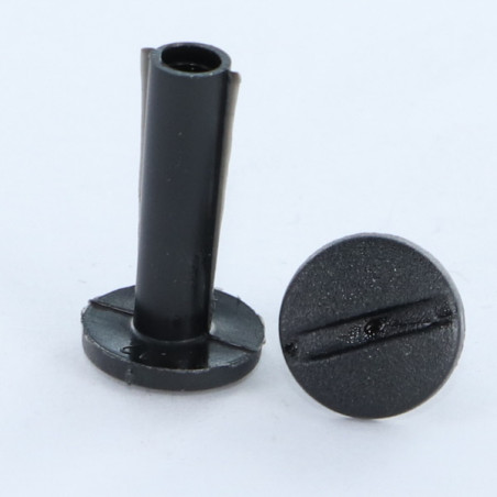 1 x Schroef binder M4X35 diameter Buis 5 zwart nylon 2 stuks mannelijk vrouwelijk