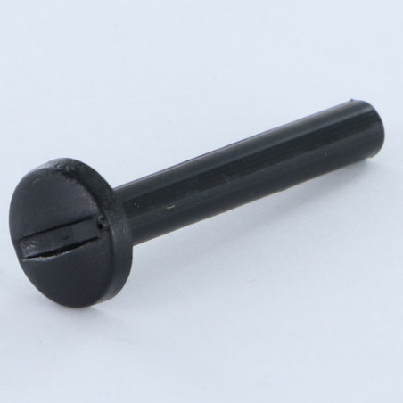 1 x Moer Hulsmoer M4X35 diameter Buis 5 zwart nylon 1 stuk