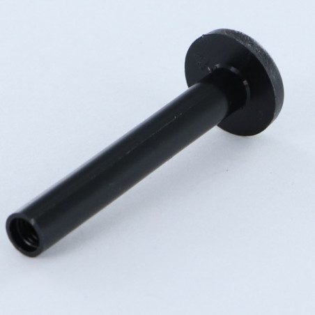 1 x Moer Hulsmoer M4X35 diameter Buis 5 zwart nylon 1 stuk