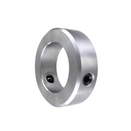 1 x Ring met 2 Schroeven zonder kop zeshoekig hol diameter binnen 100 Ruw staal