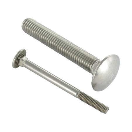 1 x Slotbouten A4 RVS M8X140 gedeeltelijke draad