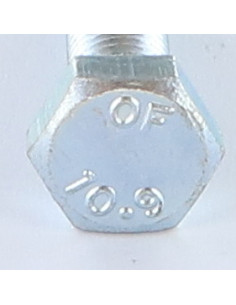 Metalen schroeven zeskantkop TH M10X20 klasse 10.9 Wit... 2