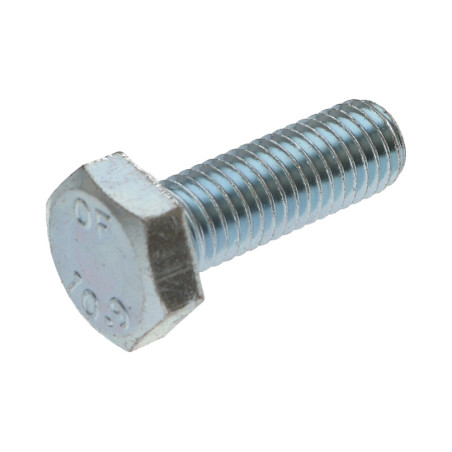 1 x Metalen schroeven zeskantkop TH M20X40 klasse 10.9 Wit verzinkt staal