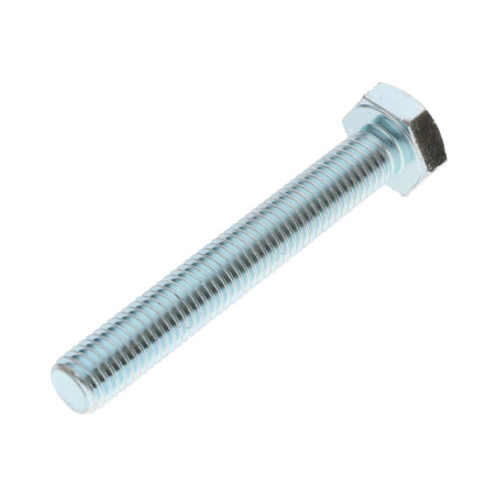 1 x Metalen schroeven zeskantkop TH M16X70 klasse 10.9 Wit verzinkt staal