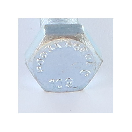 1 x Metalen schroeven zeskantkop TH M20X140 klasse 10.9 Wit verzinkt staal