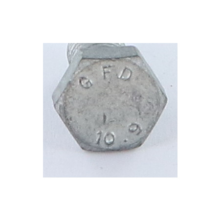 1 x Metalen schroeven zeskantkop TH M14X40 klasse 10.9 Ruw staal GEOMET 500A