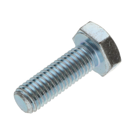 1 x Metalen schroeven zeskantkop TH M8X45 klasse 10.9 Wit verzinkt staal