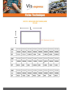 Rechthoekige dop voor buis 90X40 Rørtykkelse 2 to 4 zwart... 2