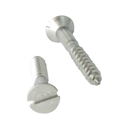 1 x Houtschroeven gefreesde kop split 3X10 A4 RVS microschroeven