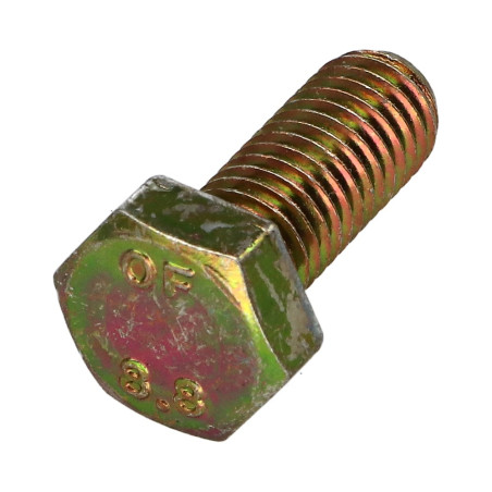 1 x Metalen schroeven zeskantkop TH M8X12 Klasse 8.8 Bichromaat