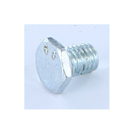 1 x Metalen schroeven zeskantkop TH M10X20 Klasse 4.8 Wit verzinkt staal
