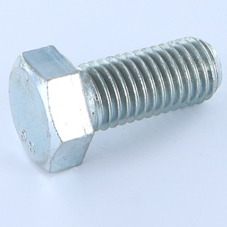 1 x Metalen schroeven zeskantkop TH M14X40 Klasse 6.8 Wit verzinkt staal