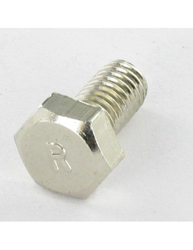1 x Metalen schroeven Messing chroom zeskantkop...