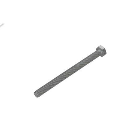 1 x Metalen schroeven zeskantkop TH M8X100 Klasse 6.8 Ruw staal GEOMET 500A