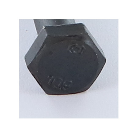 1 x Gedeeltelijke schroefdraad van het bout zeskantkop TH M22X100 klasse 10.9 Ruw staal