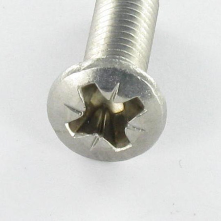 1 x Metalen schroeven RVS A2 gefreesde bolkop Pozi M4X30