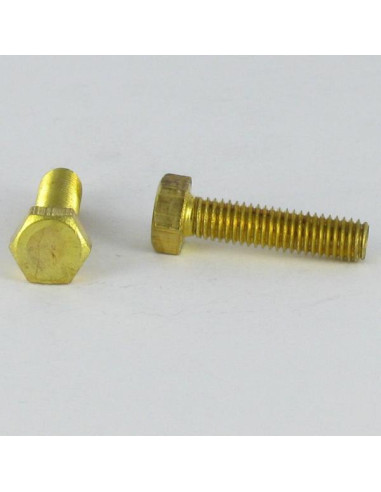 1 x Metalen schroeven Messing zeskantkop TH...