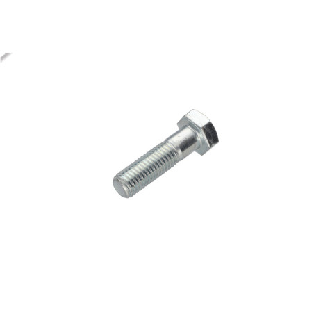 1 x Gedeeltelijke schroefdraad van het bout zeskantkop TH M12X45 klasse 10.9 Wit verzinkt staal