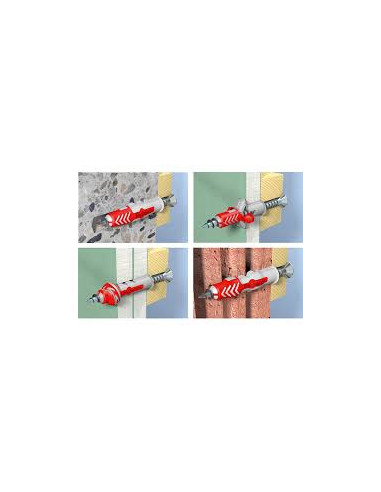 1 x Plug Nylon DUOPOWER Fischer 8X65 zonder...