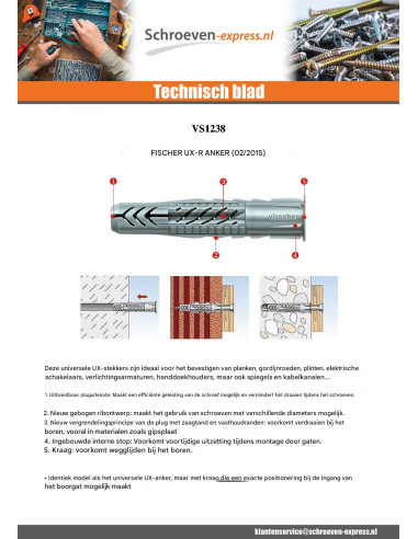 1 x Plug Fischer UX-R 6X35