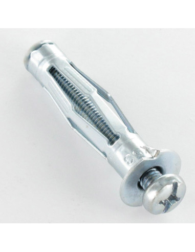 1 x Metalen muurplug voor gipsplaten met...