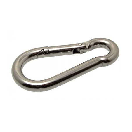 1 x Karabijnhaak A4 RVS diameter 13