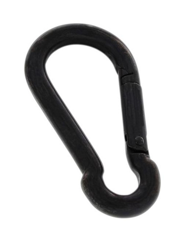 1 x Karabijnhaak A4 RVS Zwart diameter 3