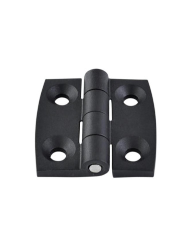 1 x Scharnier vierkant 30x30 zwart nylon