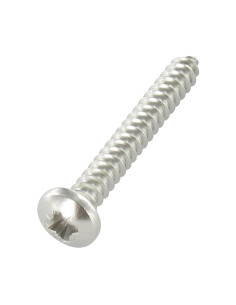 Metaalplaatschroef bolvormige kopschroef Pozi 6.3X32 A4 RVS