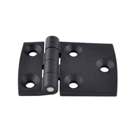1 x Scharnier asymmetrisch 90x60 zwart nylon