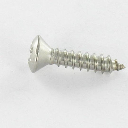 1 x Metaalplaatschroef gefreesde bolkop Pozi 6.3X38 A4 RVS