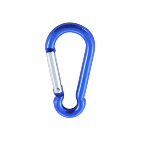1 x Karabijnhaak BRANDWEERMAN 8x80 blauw Aluminium