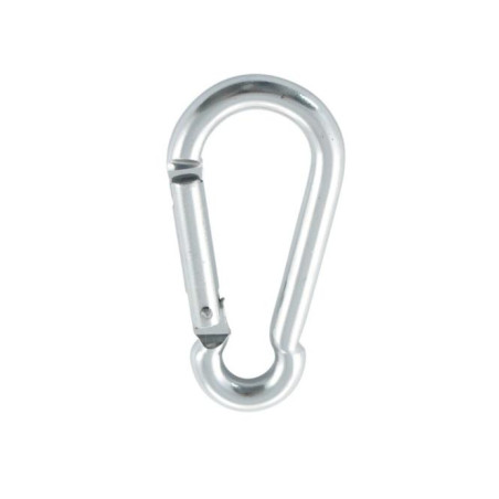 1 x Karabijnhaak BRANDWEERMAN 5X50 GELD Aluminium