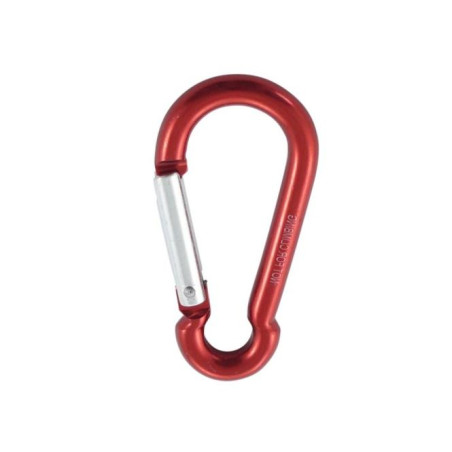 1 x Karabijnhaak BRANDWEERMAN 6X60 rood Aluminium