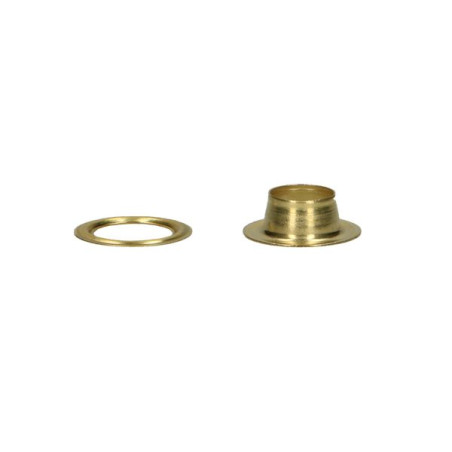 1 x Blisterverpakking met 5 met oog ZEIL diameter 7 Messing