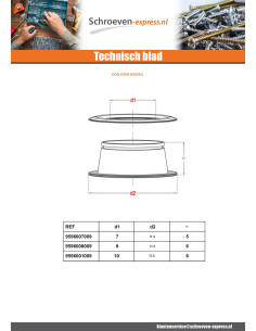 Installatiegereedschap met oog voor ZEIL diameter 7 2