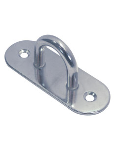 Spijkerclip to montageplaat OVAAL 100X36 RVS A2