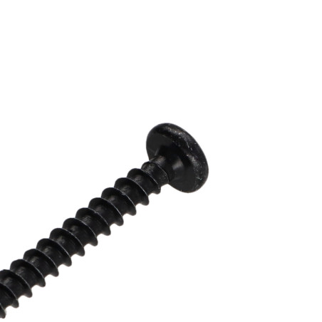1 x Agglo houtschroeven ronde kop Pozi PZ7 4,5X30 Zwart gegalvaniseerd staal
