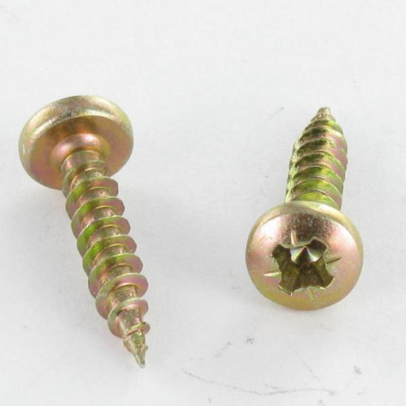 1 x Agglo houtschroeven ronde kop Pozi PZ7 4,5X35 Bichromaat