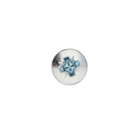 1 x Agglo houtschroeven ronde kop Pozi PZ8 6X35 Wit verzinkt staal