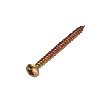 1 x Agglo houtschroeven ronde kop Pozi PZ7 5X60 Bichromaat