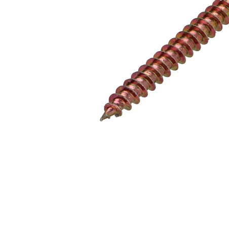 1 x Agglo houtschroeven ronde kop Pozi PZ7 5X60 Bichromaat