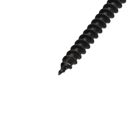 1 x Agglo houtschroeven ronde kop Pozi PZ7 5X60 Zwart gegalvaniseerd staal
