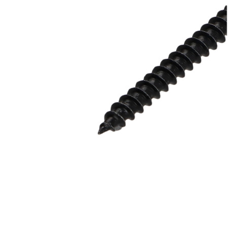 1 x Agglo houtschroeven ronde kop Pozi PZ7 5X40 Zwart gegalvaniseerd staal