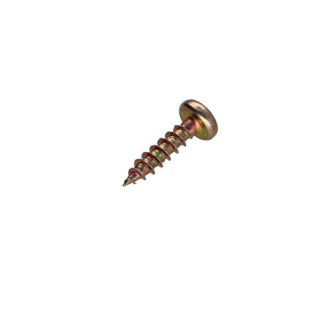 1 x Agglo houtschroeven ronde kop Pozi PZ7 4X17 Bichromaat