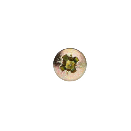 1 x Agglo houtschroeven ronde kop Pozi PZ7 4X17 Bichromaat