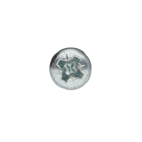 1 x Agglo houtschroeven ronde kop Pozi PZ8 6X80 bedraad op 48 Wit verzinkt staal
