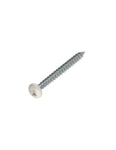 Agglo houtschroeven ronde kop Pozi PZ7 5X50 Wit verzinkt...